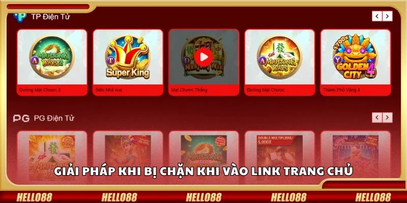 Giải pháp khi bị chặn khi vào link trang chủ