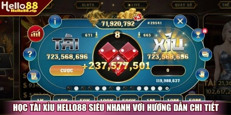 Học tài xỉu Hello88 siêu nhanh với hướng dẫn chi tiết